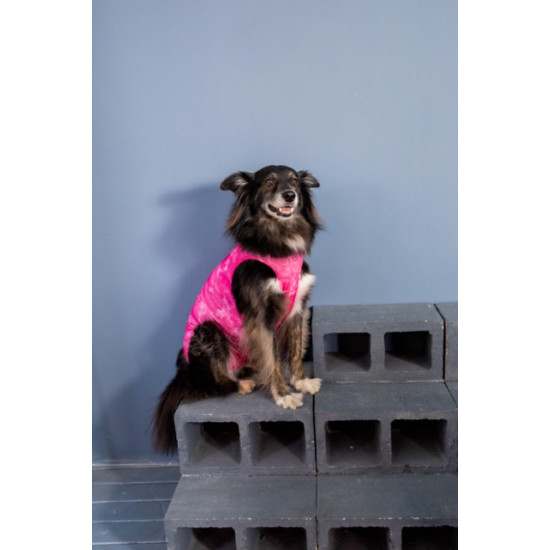 Îmbrăcăminte de Protecție „Dry Light Supreme Dog” Roz Mărimea 9 (16 – 21 kg) UV 50 plus, Antimicrobiană, Dry